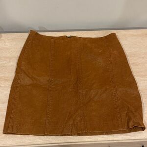 Free People Faux Suede Mini Skirt